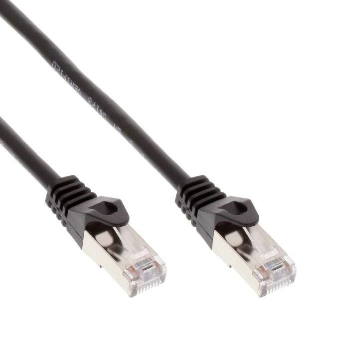 Câble de réseau Ethernet LAN Cat5e 25cm NOIR