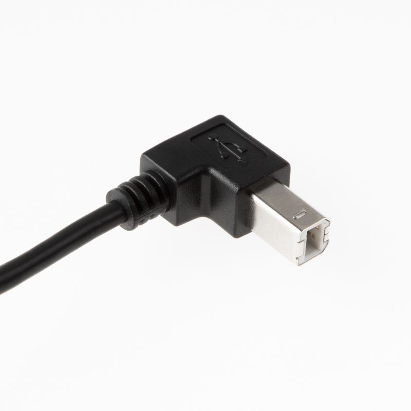 Câble USB 2.0 avec B coudé 90 VERS LE BAS 1m