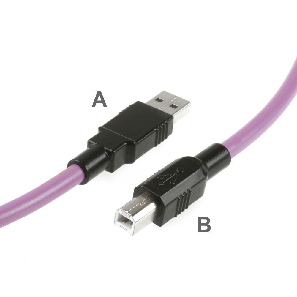 Câble PUR USB 2.0 pour l'industrie et chaînes porte-câbles, A vers B, 1m