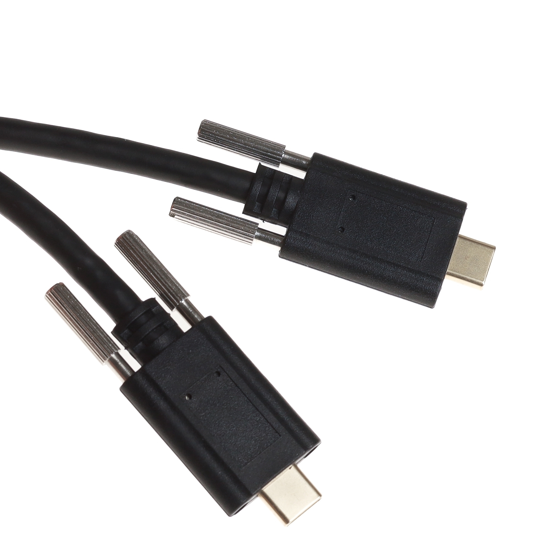 Câble USB 10 Gbps, 2x USB Type-C™ mâle avec vis sur le côté, 1 m