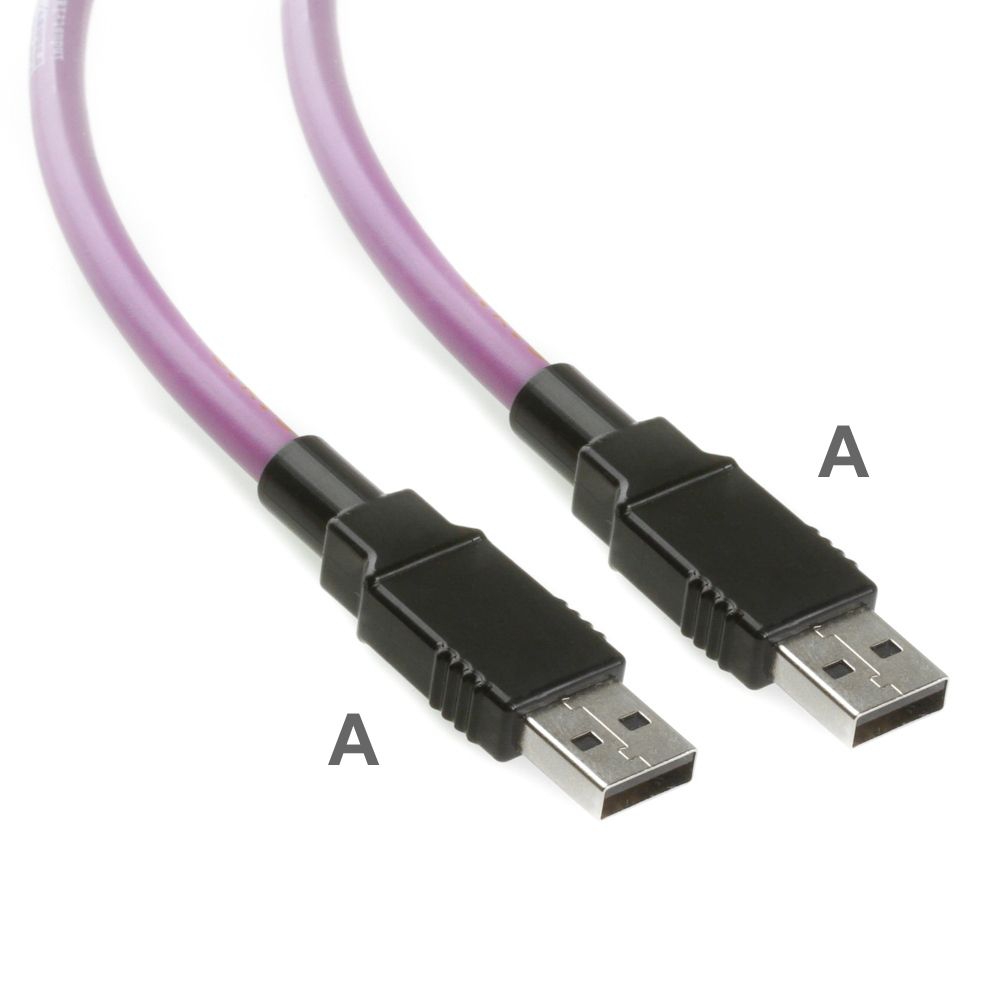 Câble PUR USB 2.0 pour l'industrie et chaînes porte-câbles, A vers A, 2m
