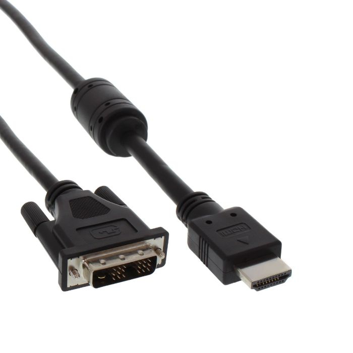 Câble vidéo HDMI vers DVI avec noyau de ferrite 30cm