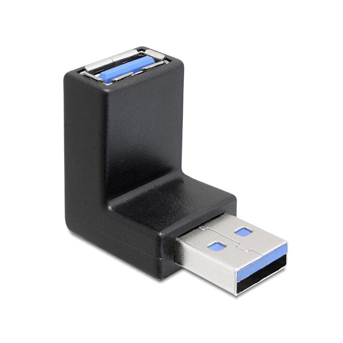 Adaptateur USB AA 90° coudée VERS LE BAS (pour USB 3.0, 2.0 & 1.1)