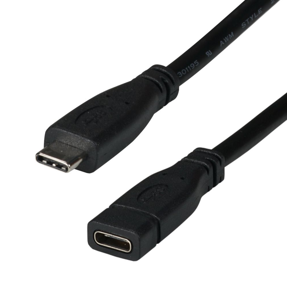 Câble d'extension USB Type-C™ mâle-femelle, 10Gbps, 3A, 20cm