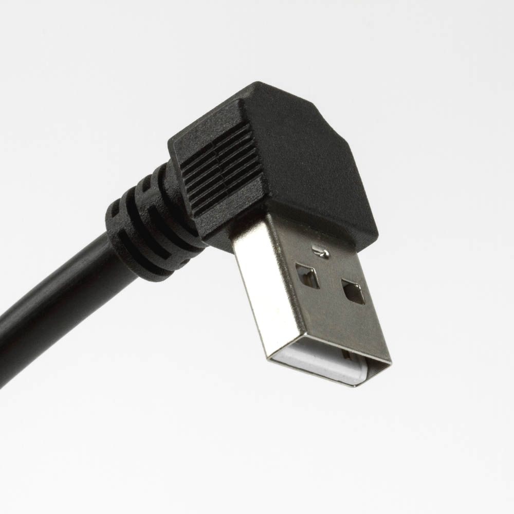 Câble USB avec prise A coudée 90° VERS LE BAS 40cm