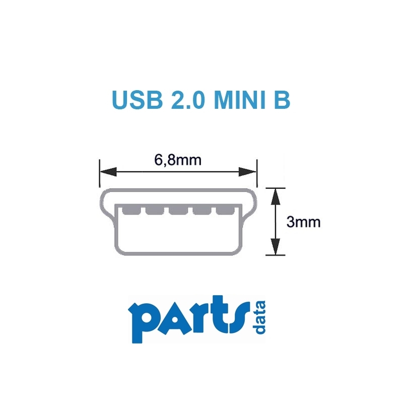 Câble USB 2.0 prise A mâle vers Mini B mâle 3m gris