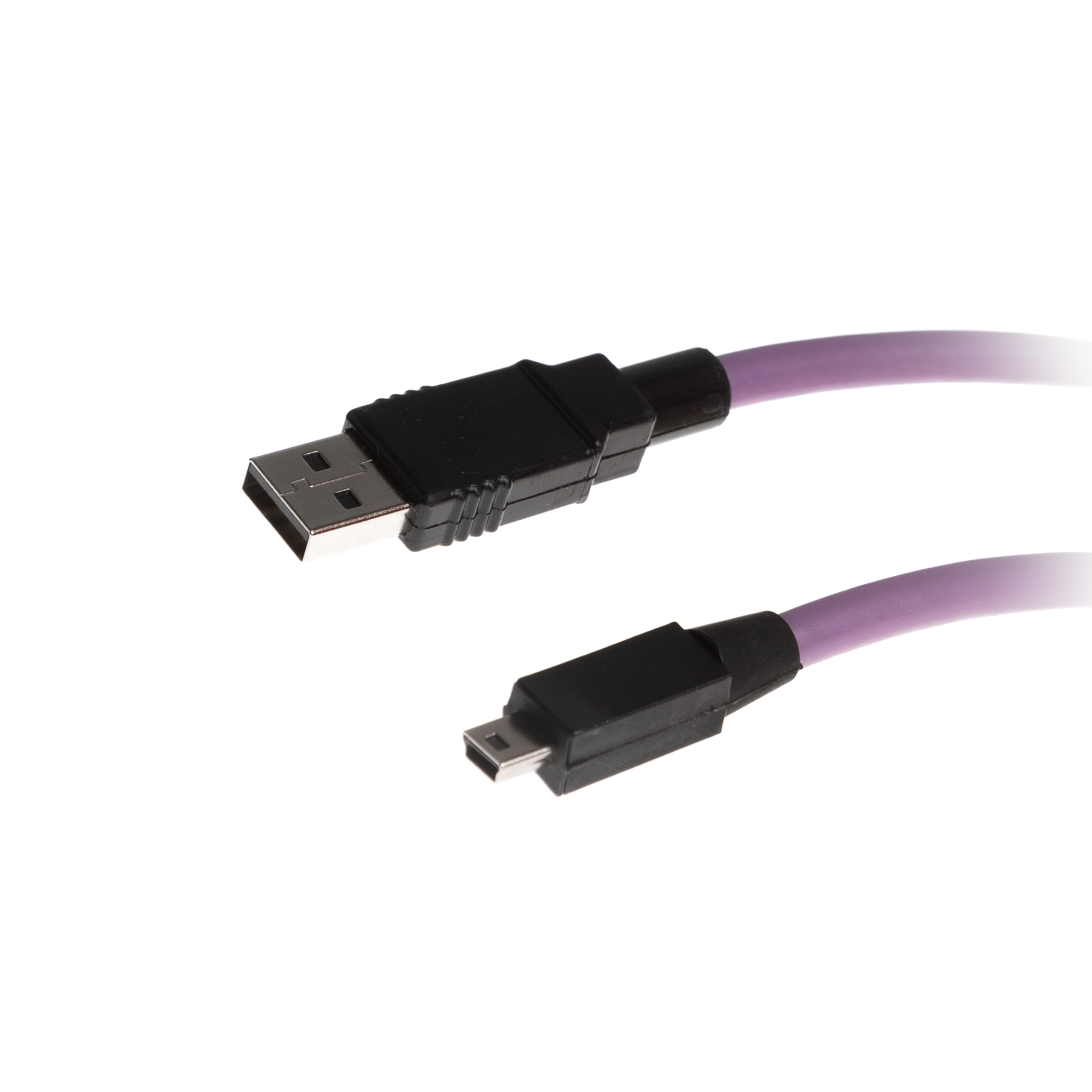 Câble USB 2.0 PUR pour chaînes porte-câbles et industrie, A vers Mini B, 3m