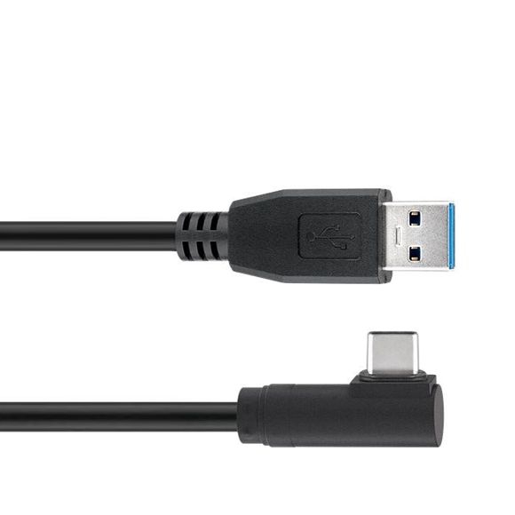 Câble USB Type-C™ mâle coudé à 90° vers USB 3.0 A mâle 2m