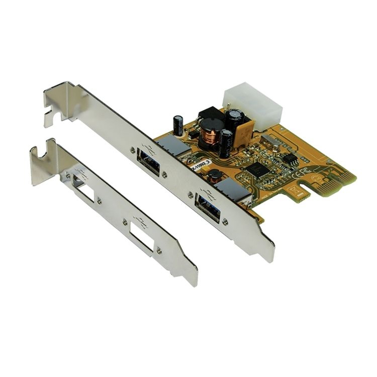 Carte PCIexpress USB 3.0  X1 2 ports chip de Renesas (NEC)