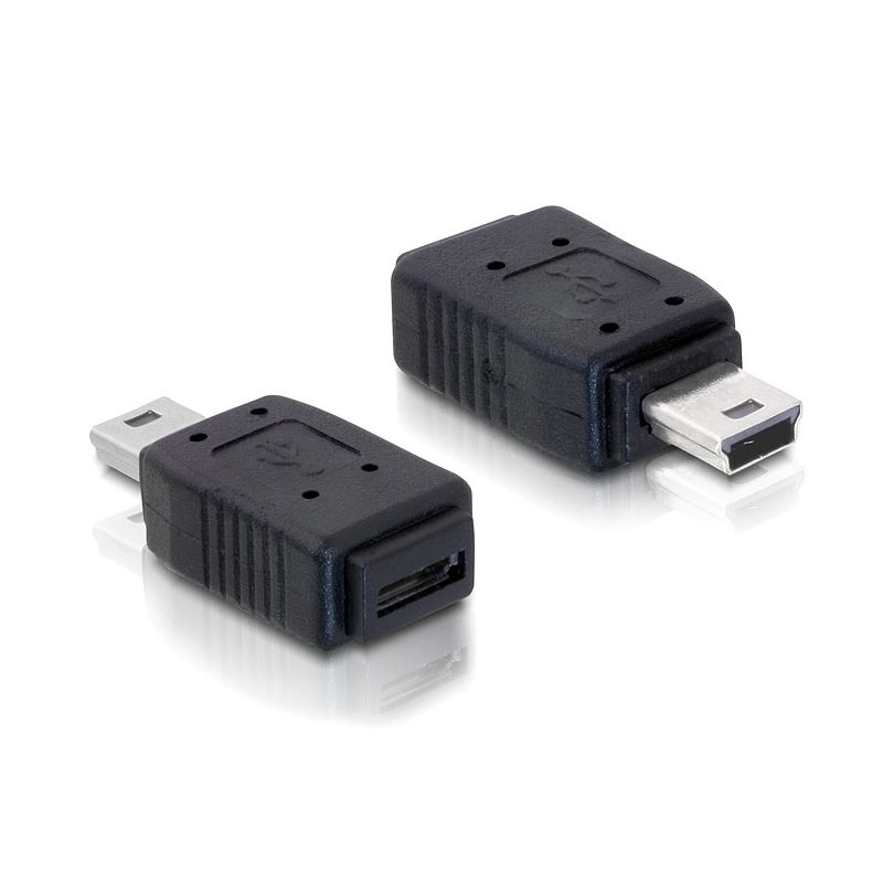 Adaptateur USB Mini B mâle vers USB Micro A+B femelle
