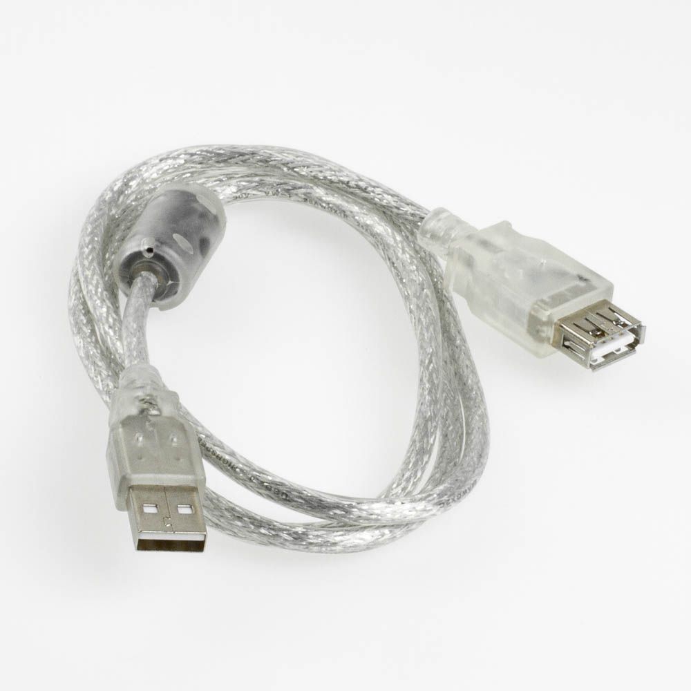 Rallonge USB 2.0 AA avec noyau de ferrite 1m
