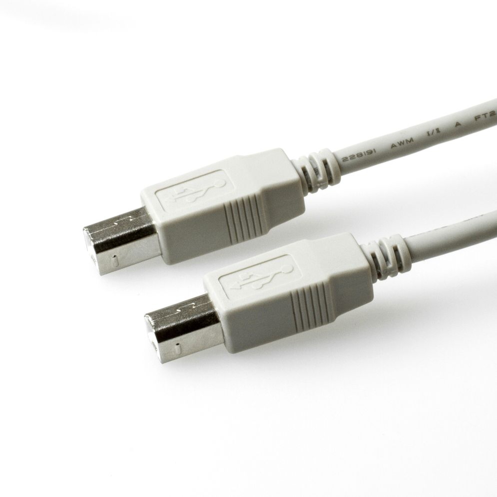 Câble USB 2.0 spécial avec 2x fiche USB B mâle 1m