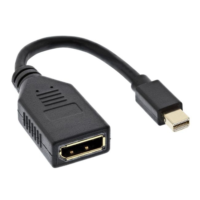 Câble Mini DisplayPort mâle vers DisplayPort femelle 4K2k 15cm