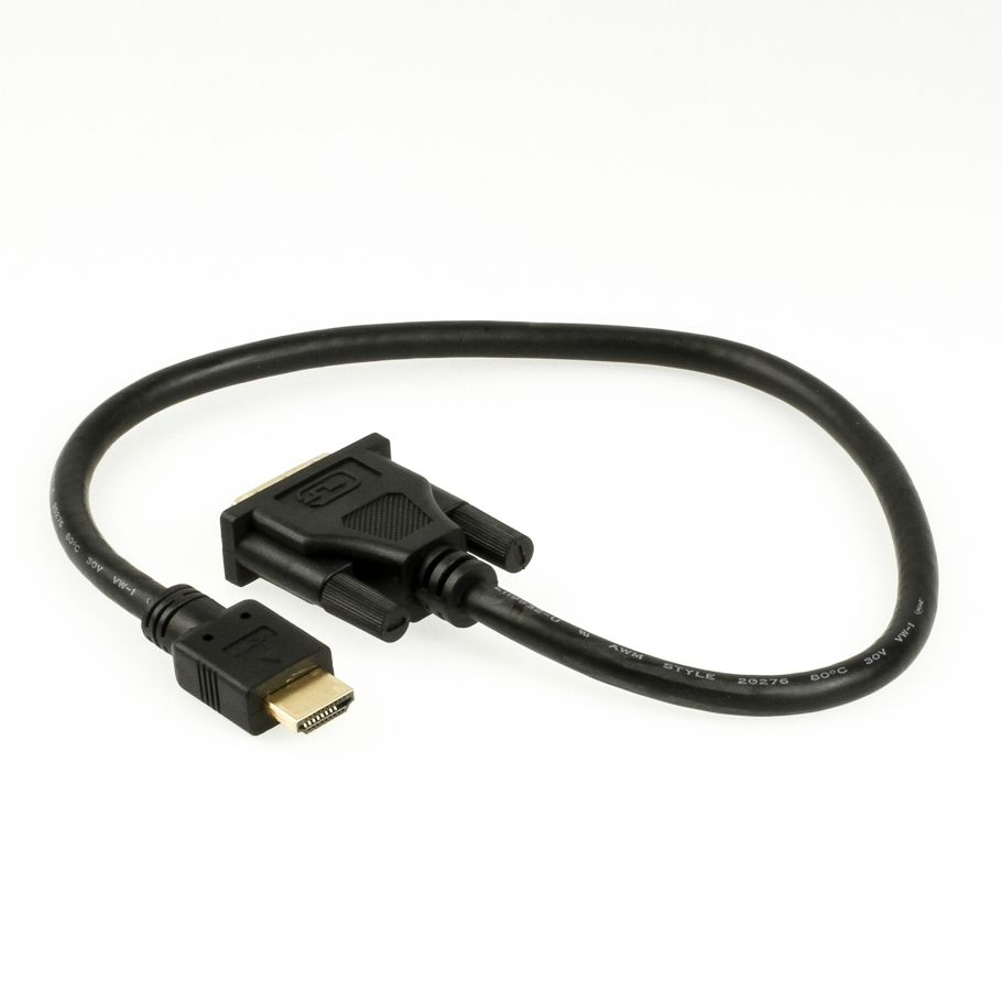 Câble vidéo HDMI vers DVI, modèle DVI 18+1, 50cm