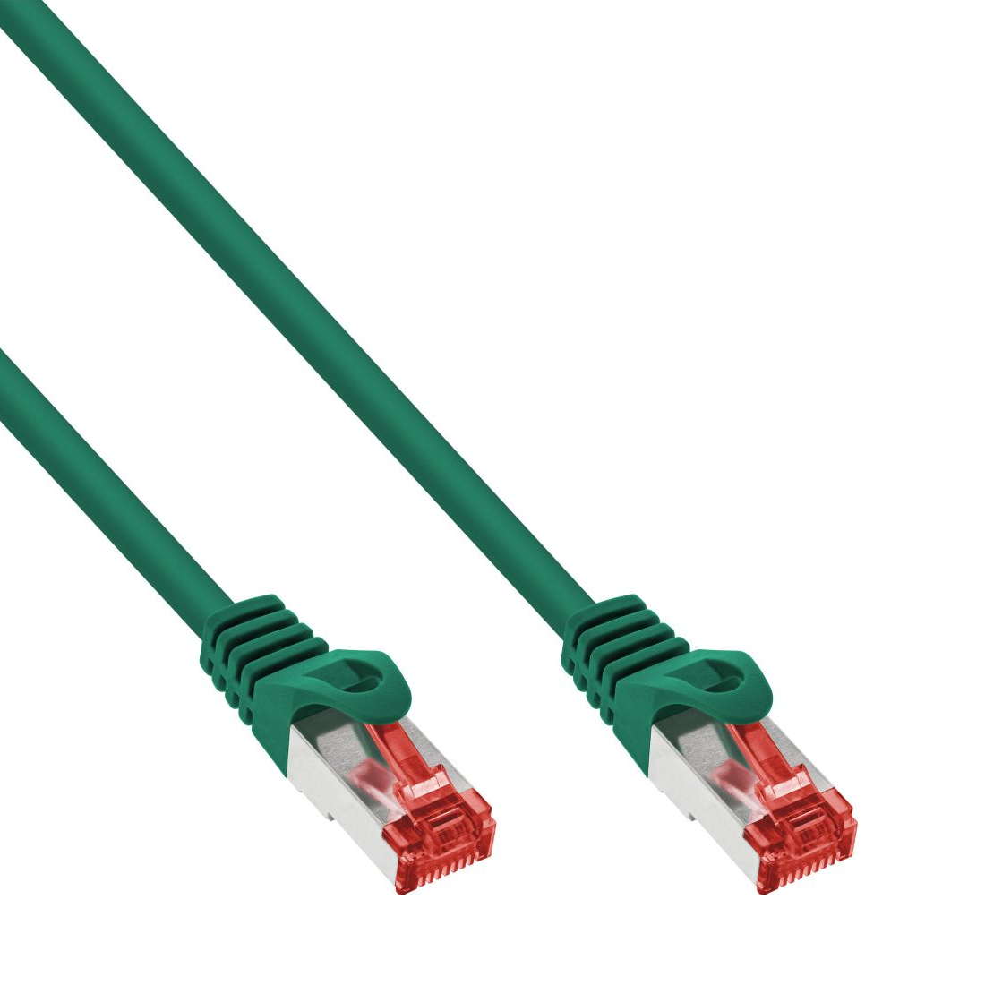 Câble de réseau Cat.6 qualité PREMIUM S/FTP (PIMF) vert 1m