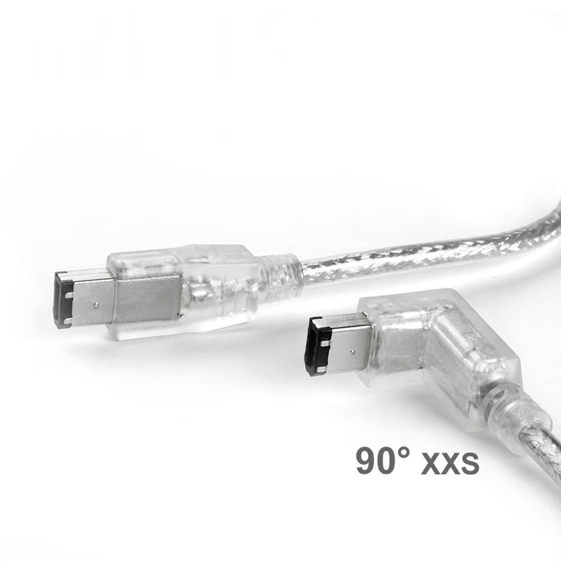 Câble FireWire 400 6-6 angle droit EN BAS 30cm