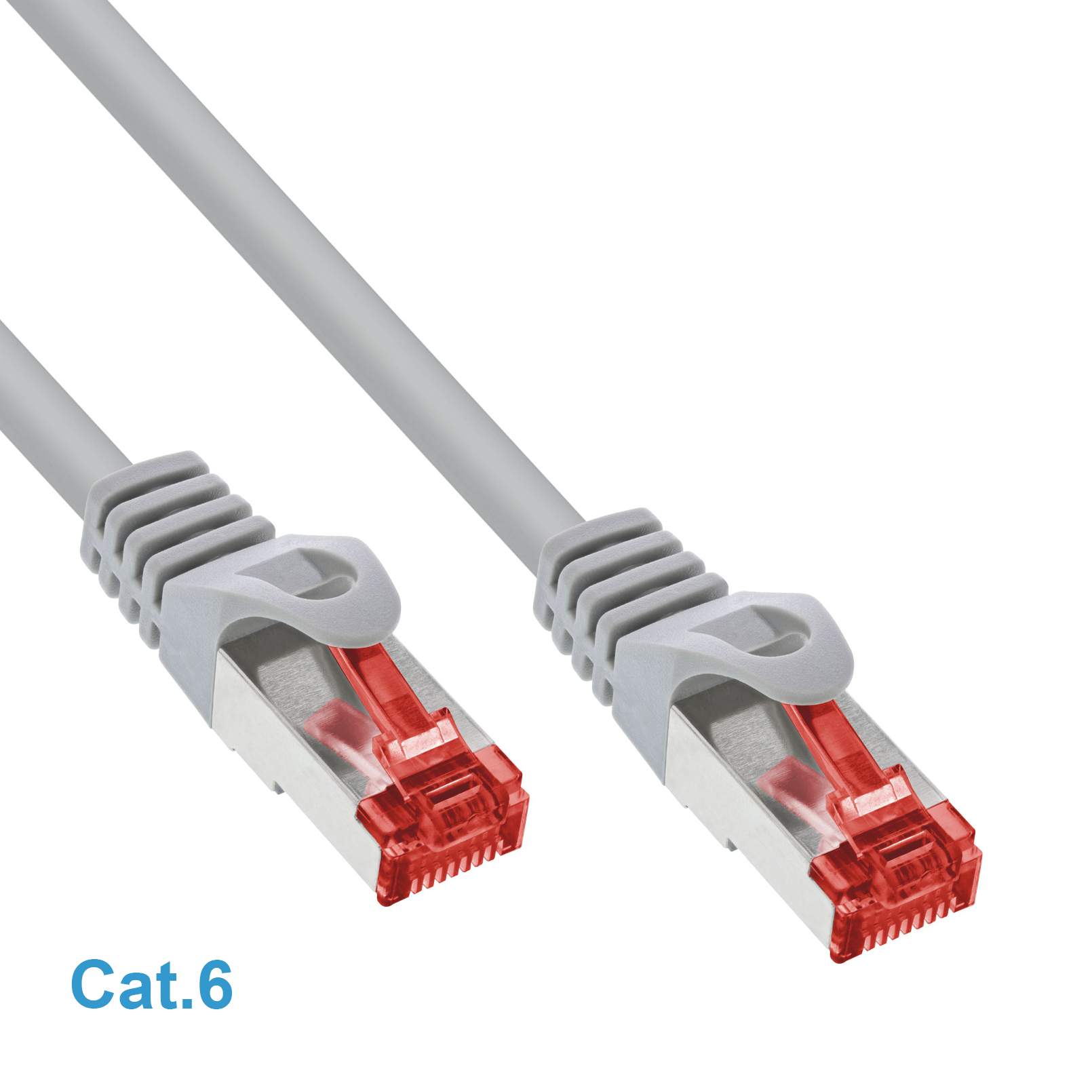 Câble de réseau Cat.6 PREMIUM S/FTP (PIMF) 250Mhz gris 50cm