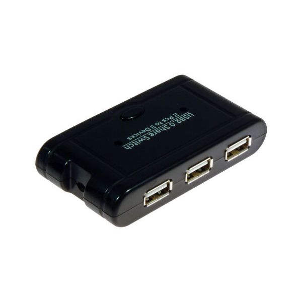 USB 2.0 concentrateur et commutateur de partage des périphériques: 2xPC vers 3xUSB