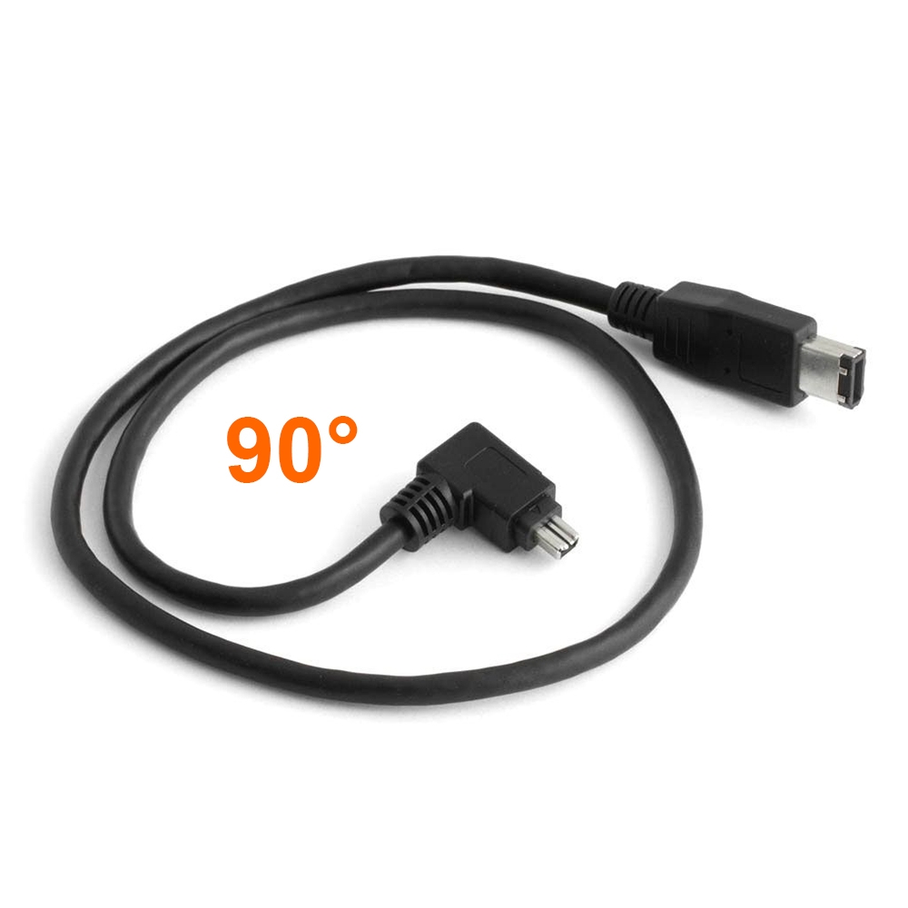 Câble FireWire 400 4-vers-6 1x prise coudée 60cm