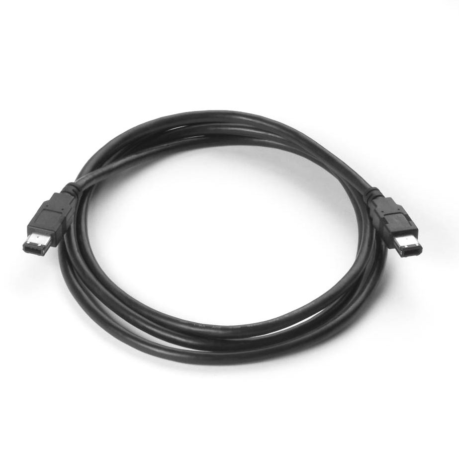 Câble FireWire 400 6 broches vers 6 broches 180cm noir comp. IEEE1394a