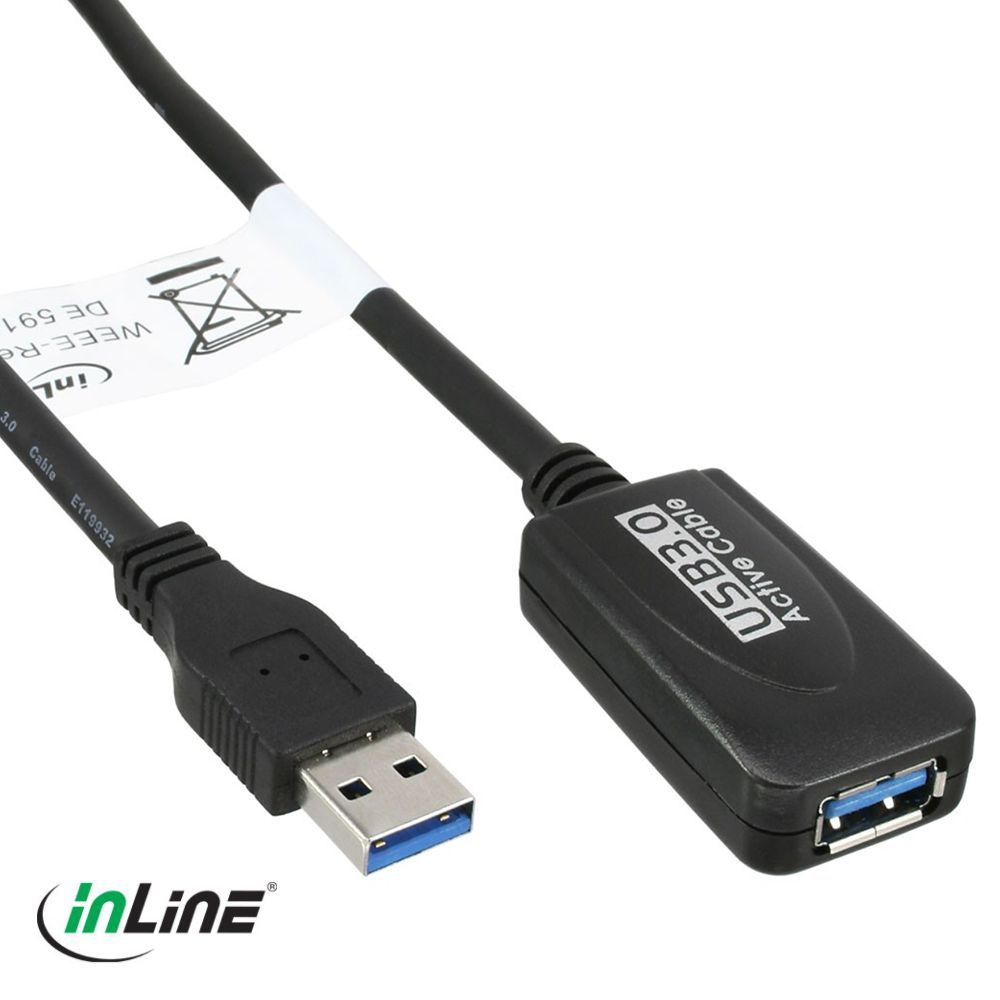 Rallonge USB 3.0 avec amplificateur actif / répéteur 5m