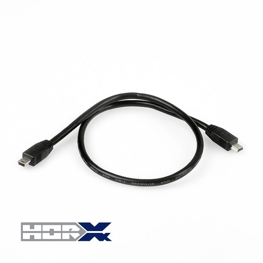 Câble USB 2x Mini B mâle 50cm