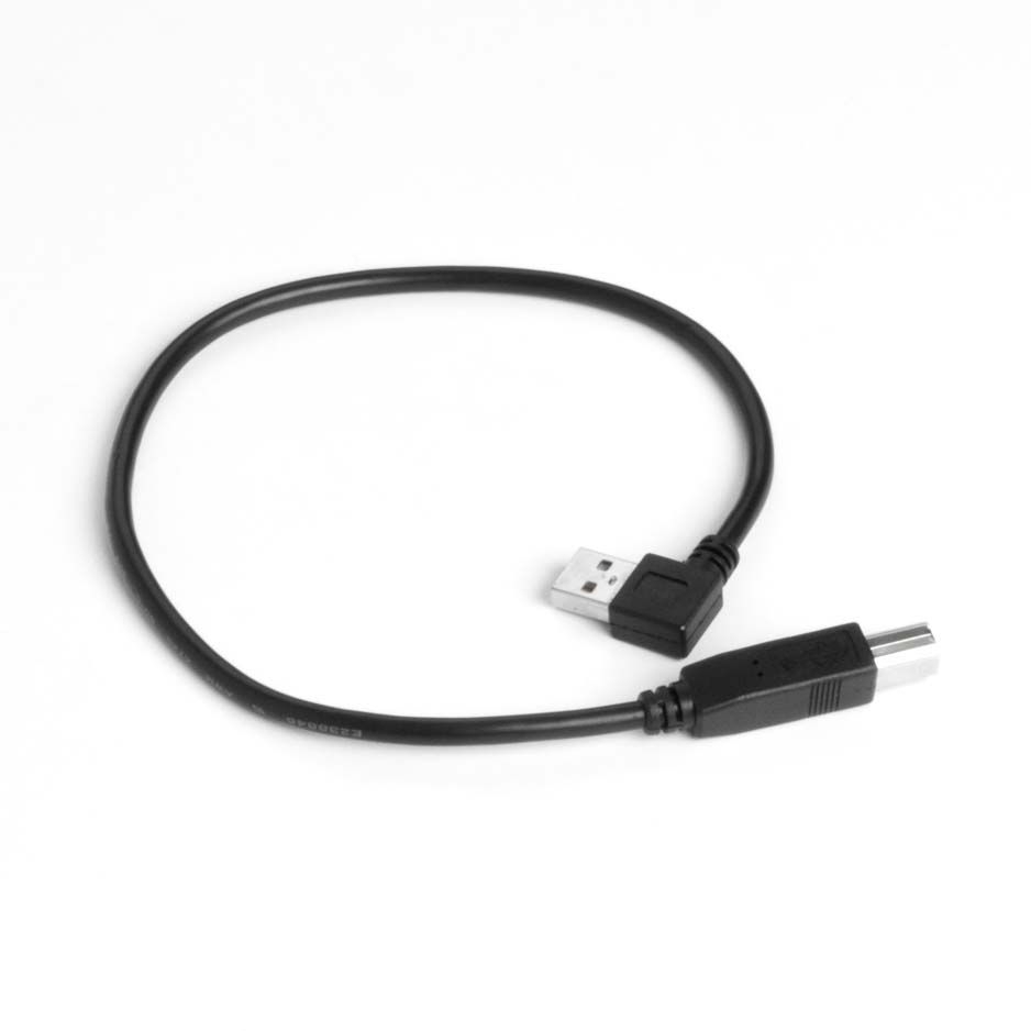 Câble USB 2.0 AB, fiche A coudé 90 À DROITE, 40cm