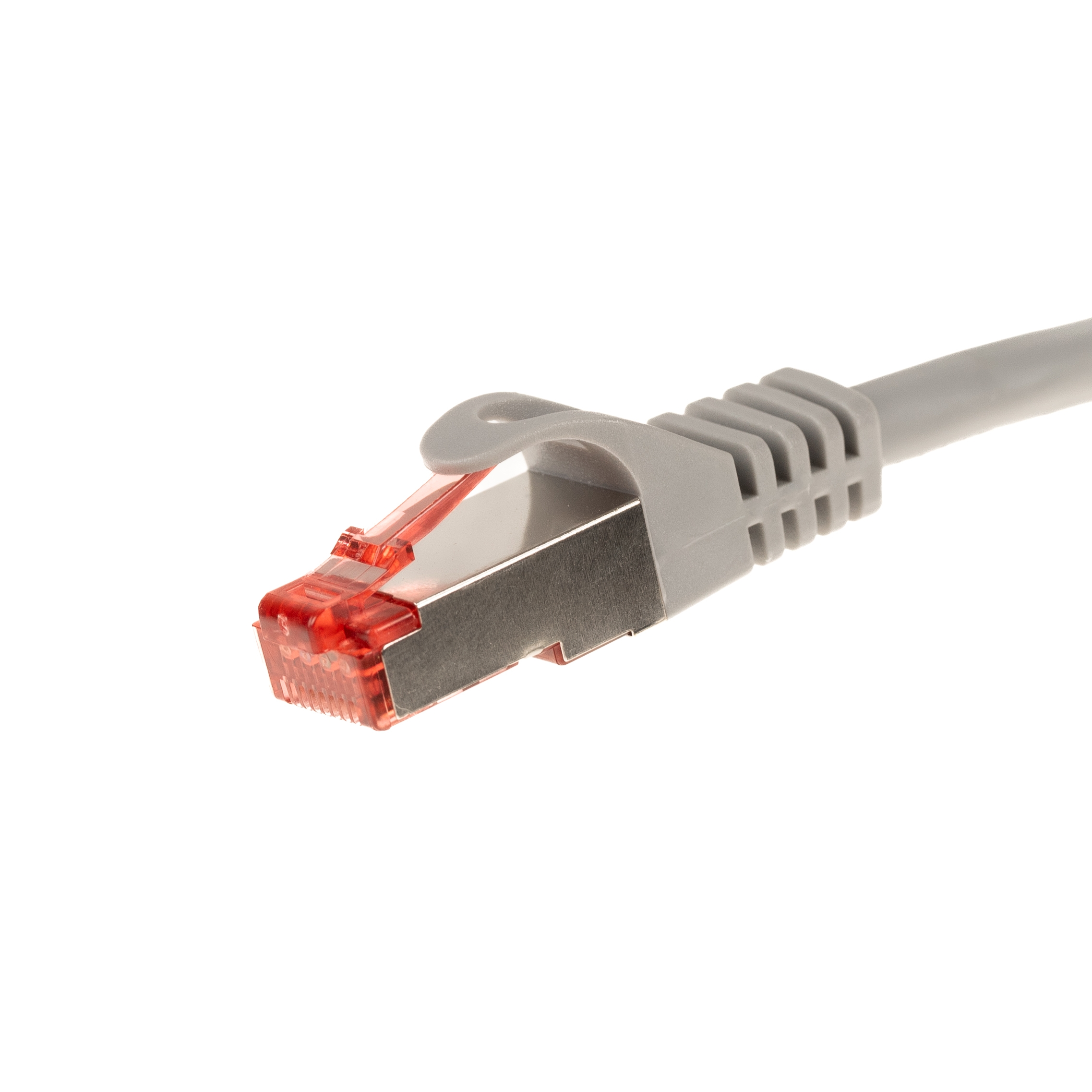 Câble de réseau Cat.6 PREMIUM S/FTP (PIMF) 250Mhz gris 25cm