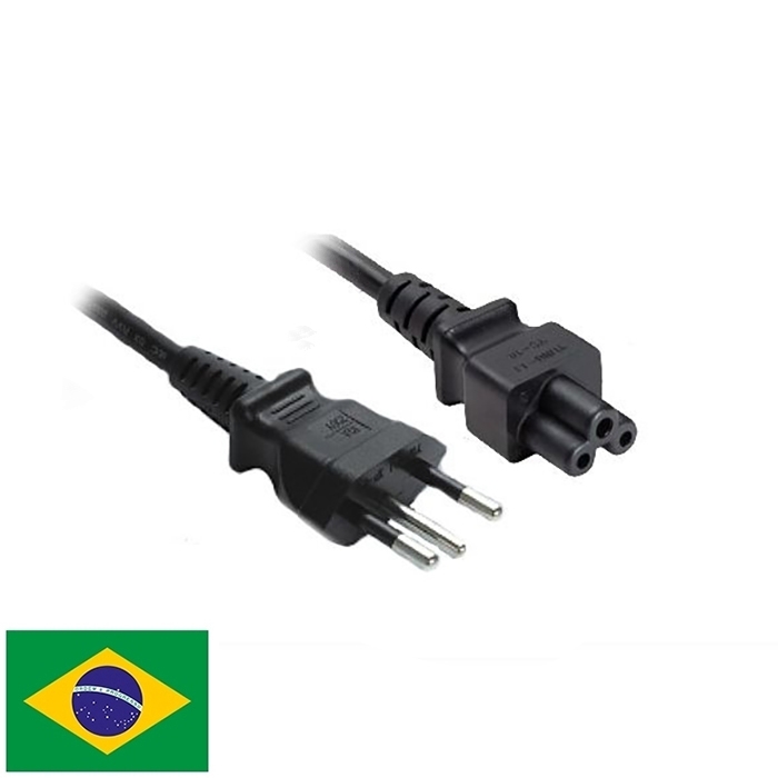 Câble alimentation Pc portable Brésil 180cm