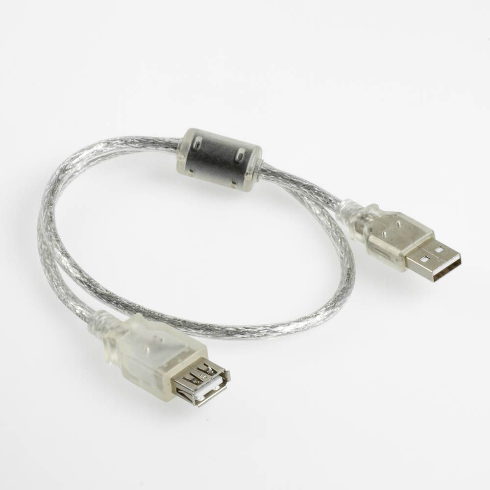 Rallonge USB 2.0 AA avec noyau de ferrite 50cm