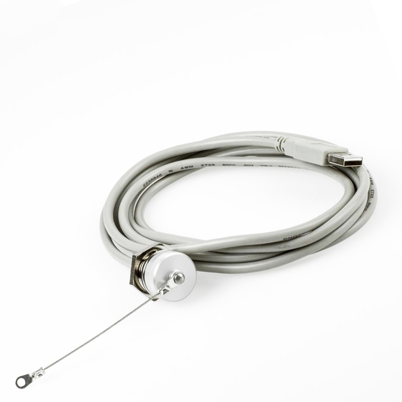 Câble USB 2.0 de montage A femelle avec capuchon IP67 vers A mâle 2m