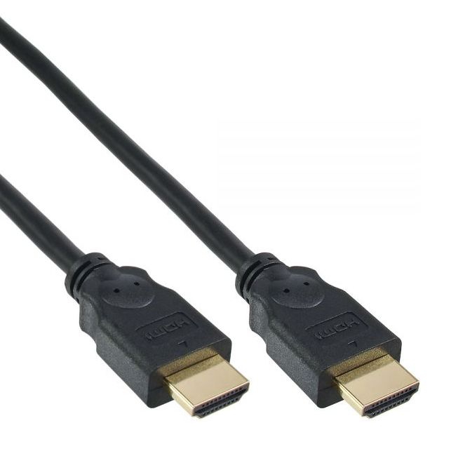 Câble HDMI avec 2x prise HDMI A 5m noir
