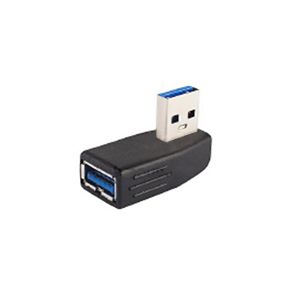 Adaptateur USB A coudé 90°  À GAUCHE (pour USB 3.0, 2.0 & 1.1)