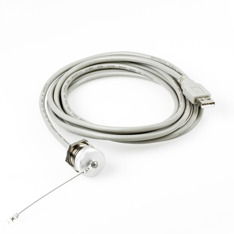 Câble USB 2.0 de montage A femelle avec capuchon IP67 vers A mâle 3m