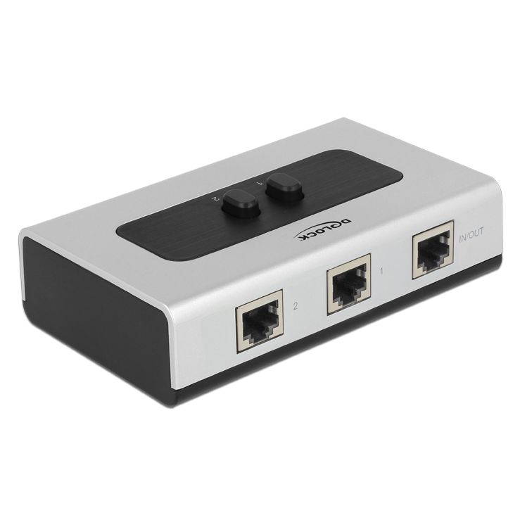 RJ45 A/B data switch pour Cat.5e Gigabit DSL ISDN
