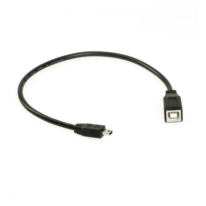 Câble adaptateur USB-B femelle vers Mini-B mâle