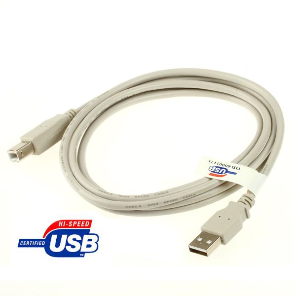 Câble USB AB AWG28 AWG24 avec certification 2m