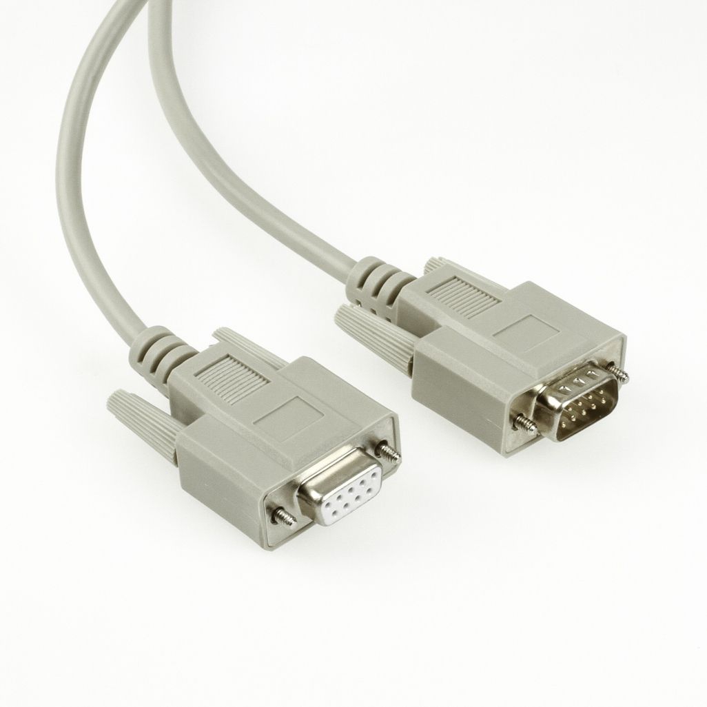 Câble série DB9 mâle vers DB9 femelle, 1m, p.ex. pour RS232