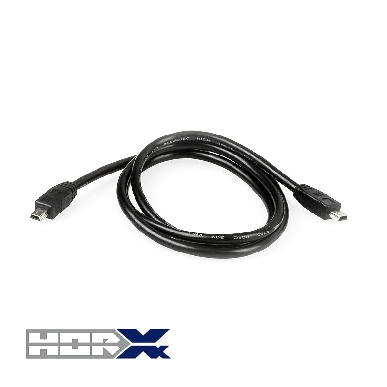 Câble USB 2x Mini B mâle 1m