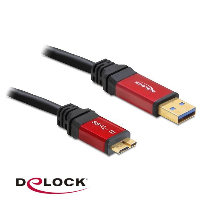 Câble USB 3.0 A vers MICRO B Qualité PREMIUM avec des prises métalliques 3m