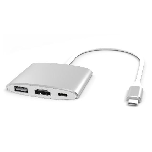 USB 3.1 Adapter Gen.2 Typ C vers HDMI, USB + Typ C avec PD