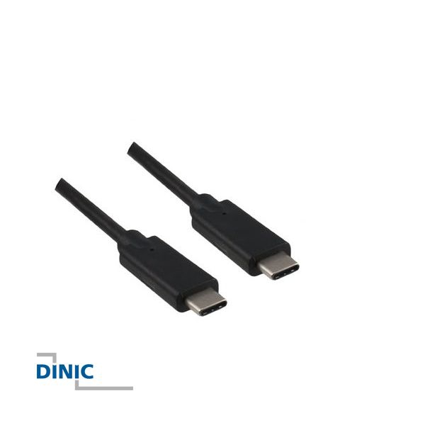 Câble USB 2x Type-C™ male, 10 Gbps, Power Delivery 5A, 1m