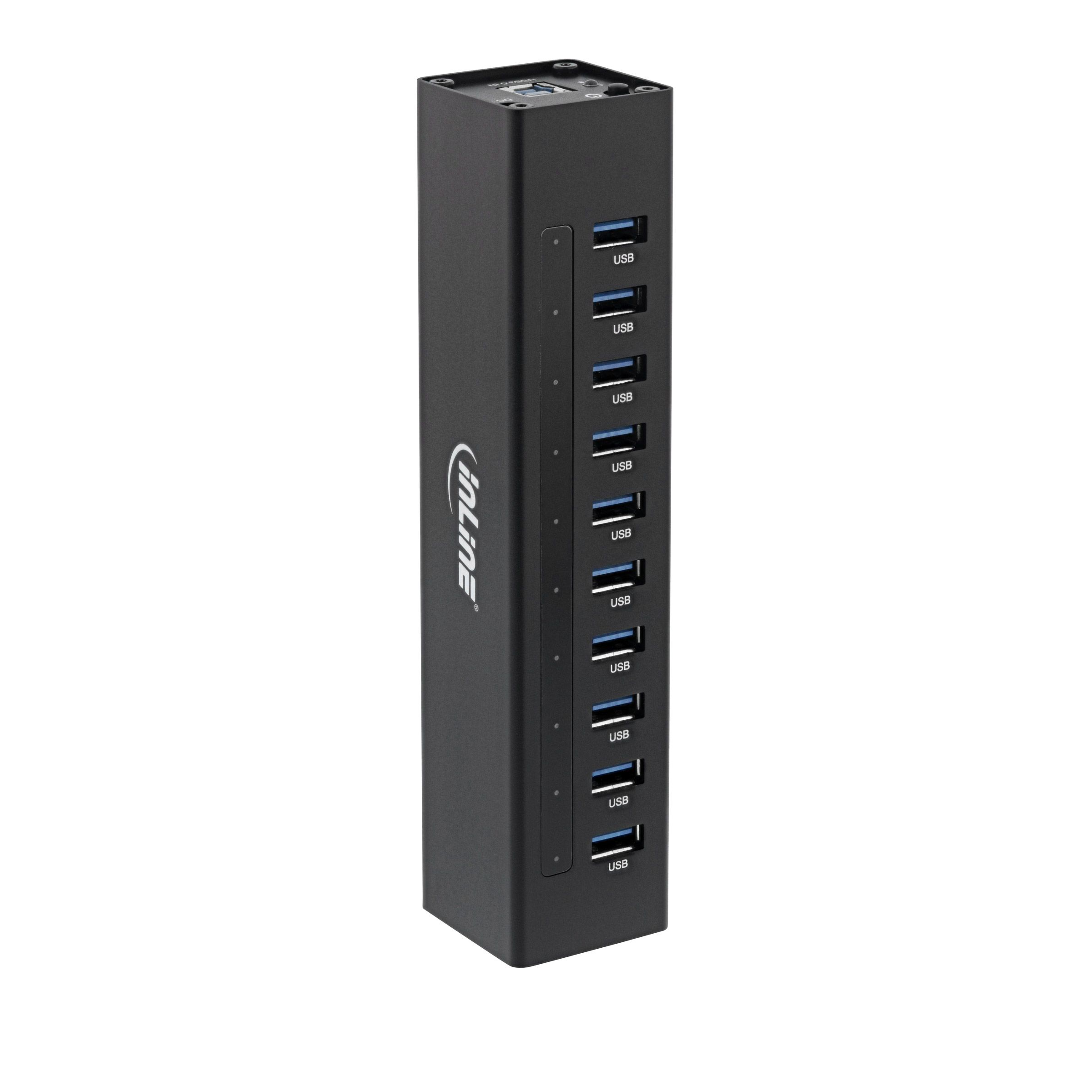 USB 3.0 HUB concentrateur avec 10 ports boîtier métallique