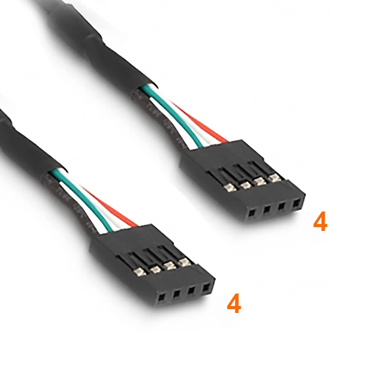 Câble USB interne 4 broches vers 4 broches 40cm, USB 2.0