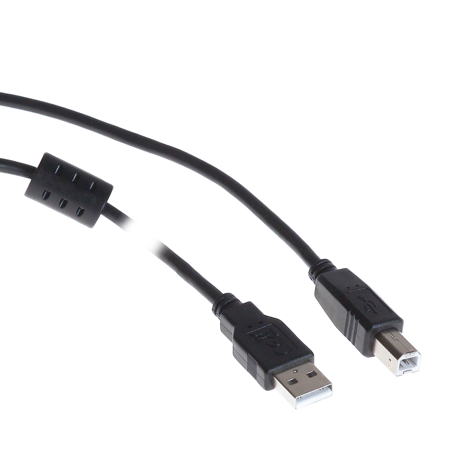 Câble USB 2.0 PROTECTION avec noyau de ferrite, noir, 50cm