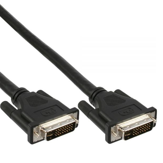 Câble DVI-I numérique + analogique, 2x DVI 24+5 mâle, 30cm