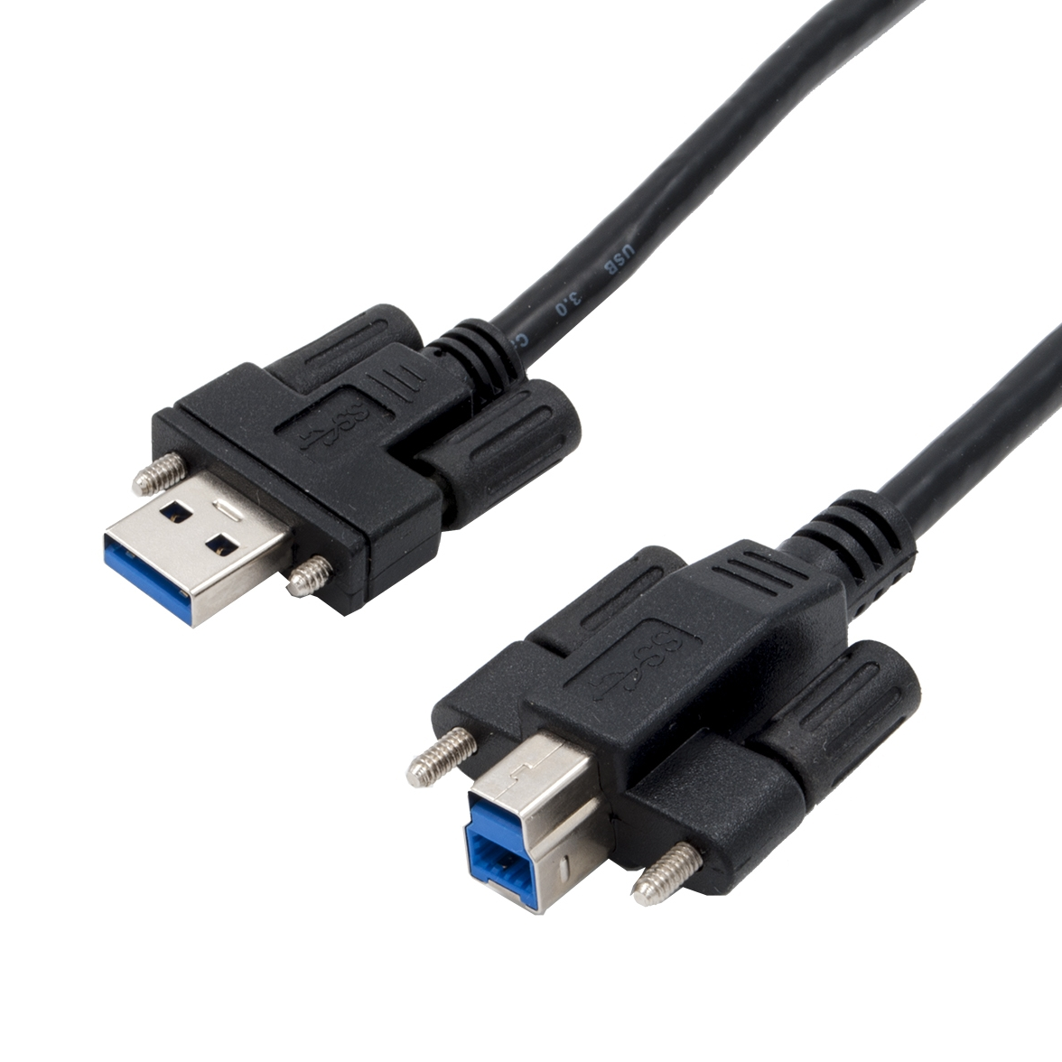 Câble USB 3.0 A vers B à visser 2m
