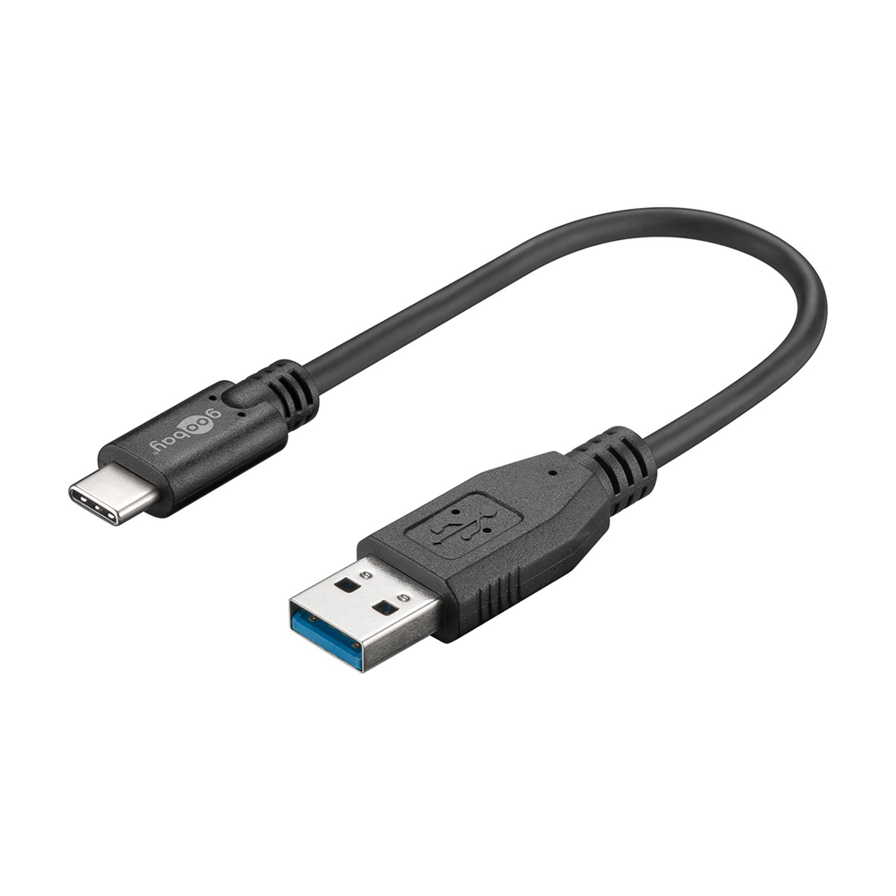 Câble USB Type-C™ mâle vers USB 3.0 A mâle 15cm