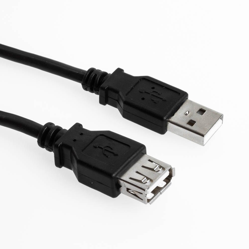 Rallonge USB 2.0 AA mâle-femelle NOIR 5m