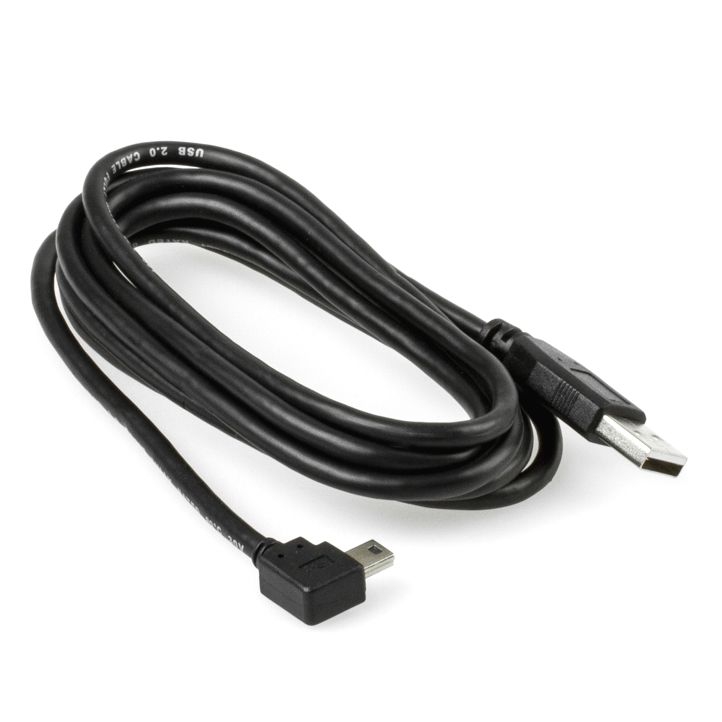 Câble MINI USB coudée: USB A vers MINI-B 90° À DROITE 2m